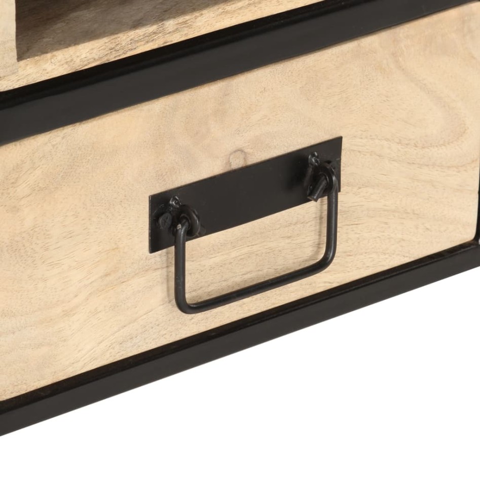 Mesa de centro madera maciza de mango 100x50x40