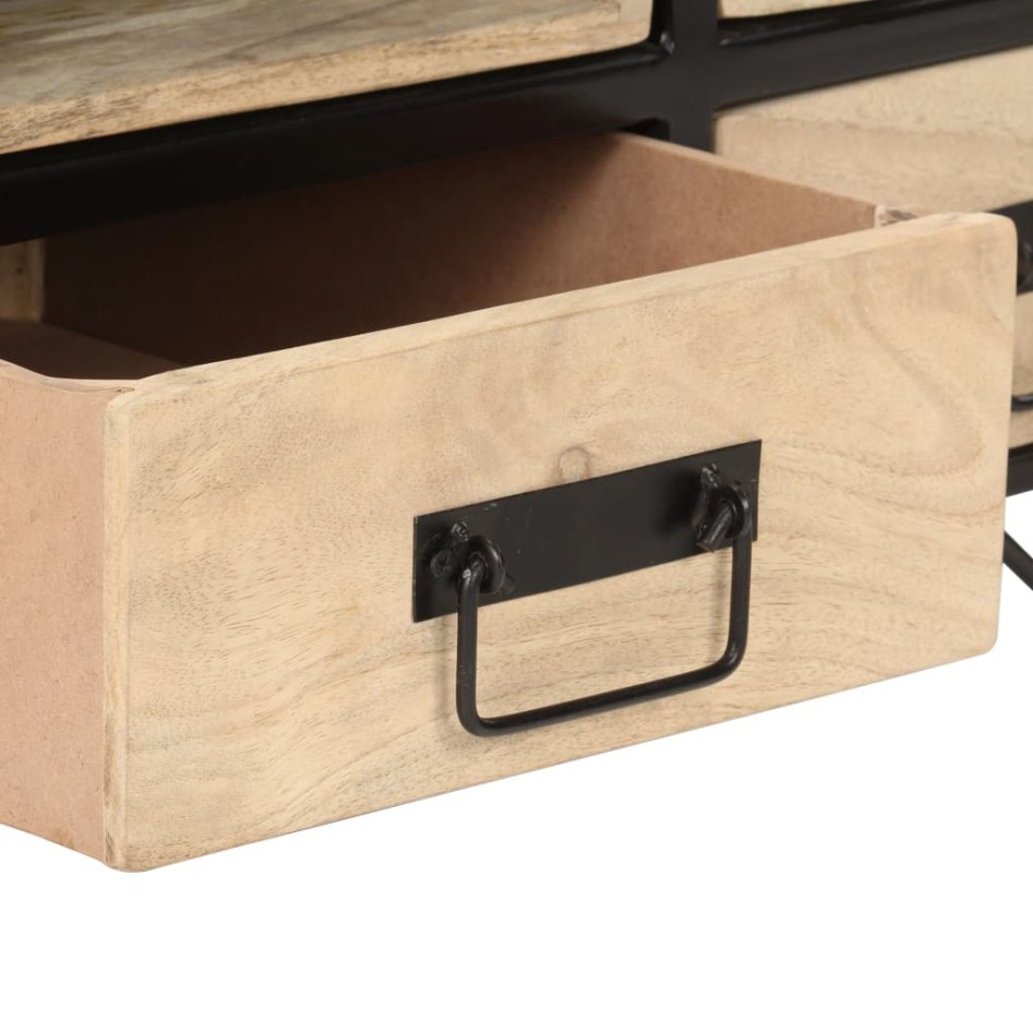 Mesa de centro madera maciza de mango 100x50x40