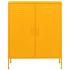 Armario de almacenamiento acero amarillo mostaza 80x35x101,5
