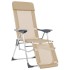 Sillas de camping plegables reposapiés 2 uds textilene
