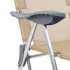 Sillas de camping plegables reposapiés 2 uds textilene