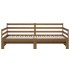 Sofá cama extraíble madera maciza pino marrón miel