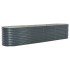 Arriate de acero galvanizado gris 400x80x81