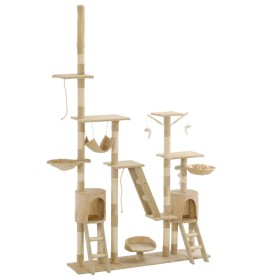 Rascador para gatos poste rascador de sisal 230-250 cm