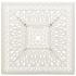 Mesa de jardín aluminio fundido blanco 90x90x73