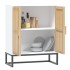 Aparador de madera contrachapada blanco 60x30x75