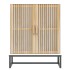 Aparador de madera contrachapada blanco 60x30x75