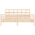 Estructura de cama de matrimonio con cabecero madera