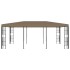 Cenador gris taupe 6x3