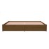 Estructura de cama madera maciza marrón miel 200x200