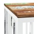Mesa de centro acero inoxidable y madera reciclada
