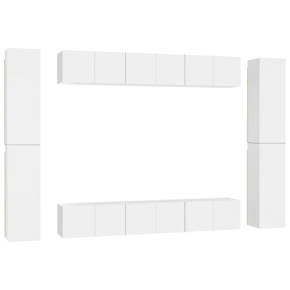 Set de muebles de salón TV 10 pzas madera de ingeniería