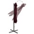 Sombrilla voladiza con poste y luces LED burdeos 300
