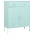 Armario de almacenamiento acero verde mint 80x35x101,5