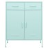 Armario de almacenamiento acero verde mint 80x35x101,5