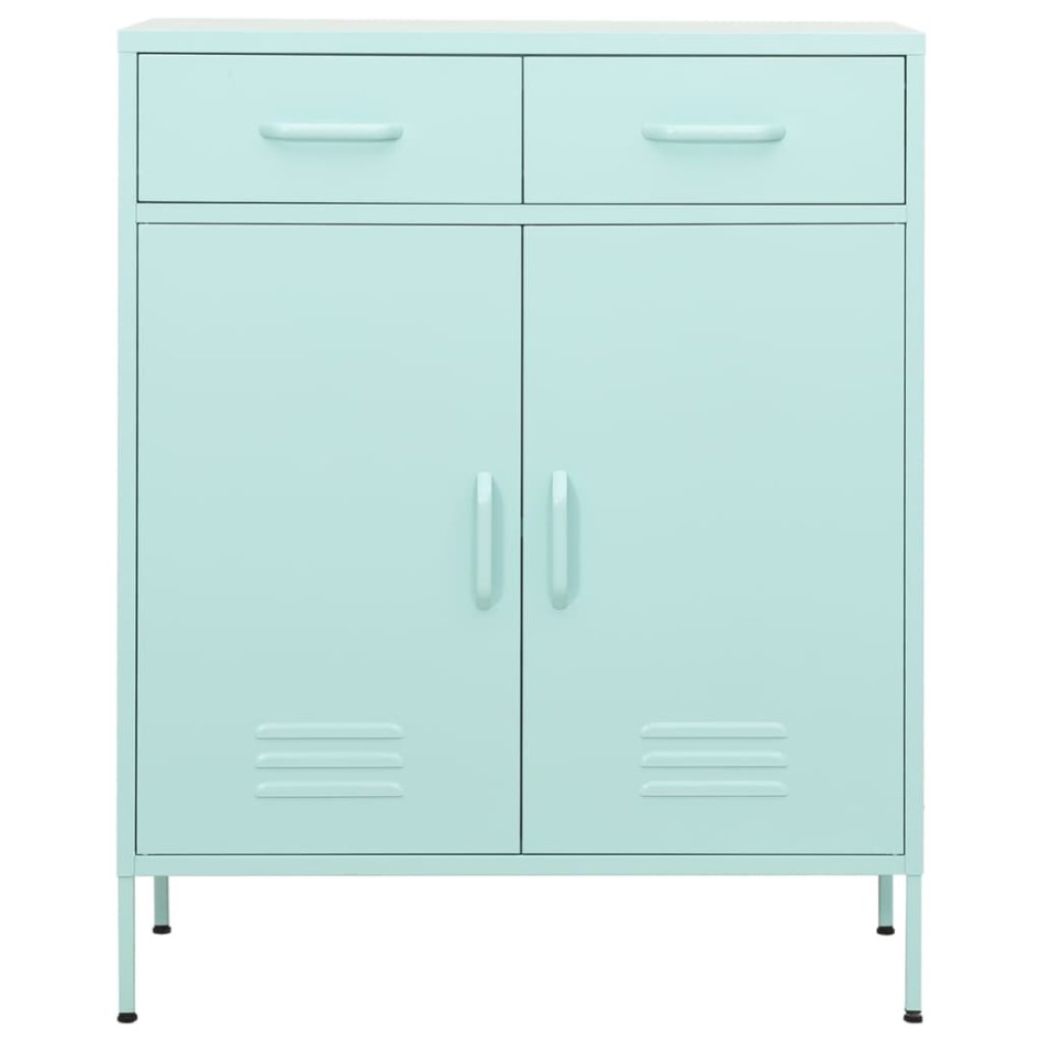 Armario de almacenamiento acero verde mint 80x35x101,5