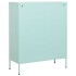 Armario de almacenamiento acero verde mint 80x35x101,5
