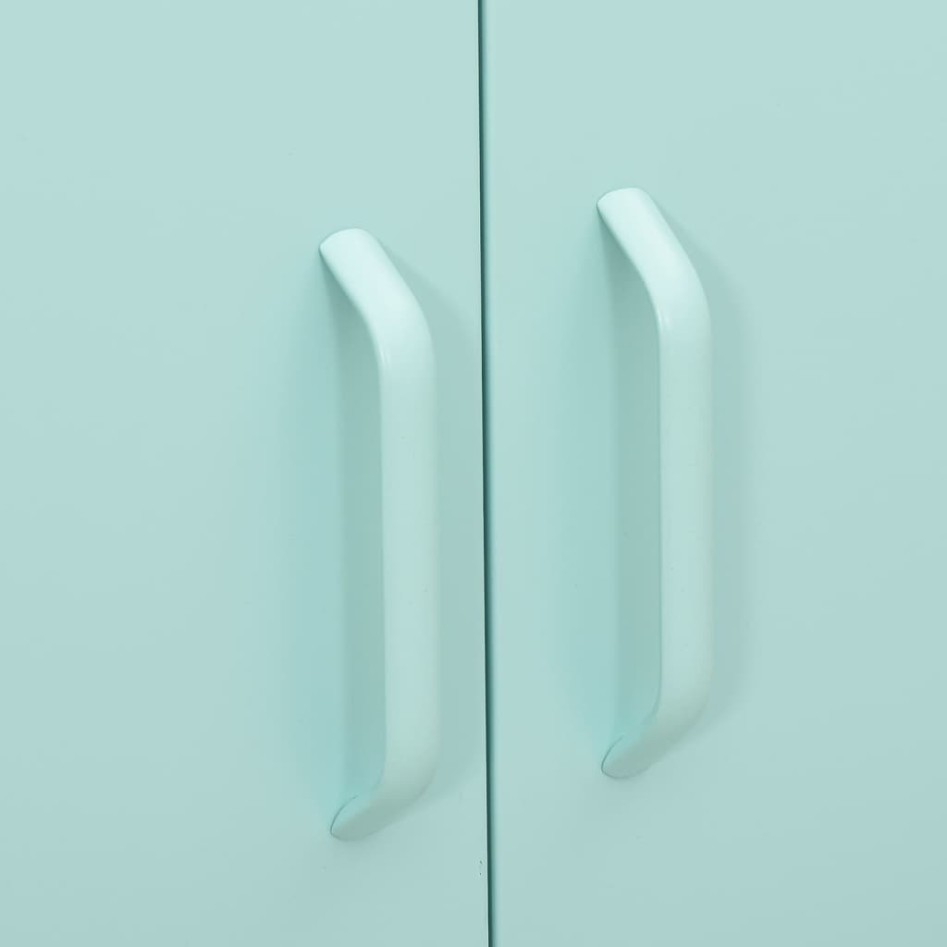 Armario de almacenamiento acero verde mint 80x35x101,5