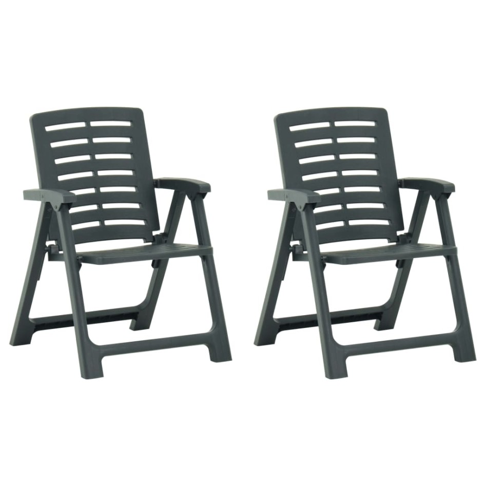 Mesa y sillas de bistró plegables 3 piezas plástico