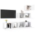 Set de muebles de salón TV 4 piezas madera de ingeniería