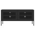 Mueble para TV de acero negro 105x35x50