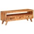 Mueble de TV de madera maciza de acacia 110x30x40
