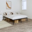 Estructura de cama de metal negro 160x200 cm