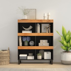 Armario auxiliar madera maciza de acacia 85x33x107