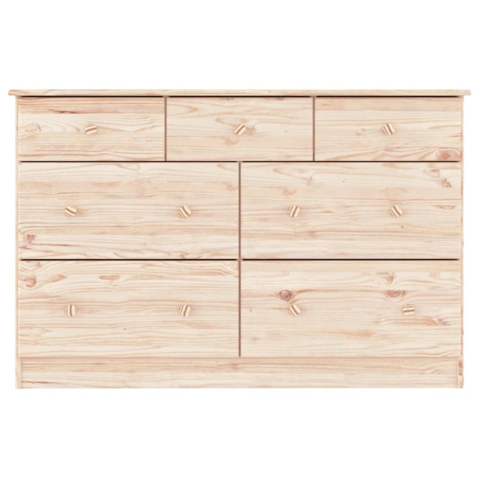 Cómoda cajonera ALTA madera maciza pino 112x35x73