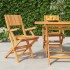 Sillas de jardín plegables 2 uds madera maciza teca 55x61x90