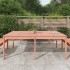 Mesa de jardín madera maciza de abeto Douglas 203,5x100x76