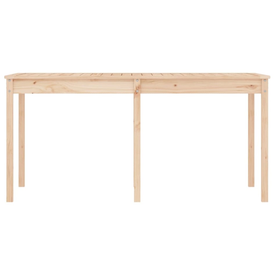 Mesa de jardín madera maciza de pino 159,5x82,5x76