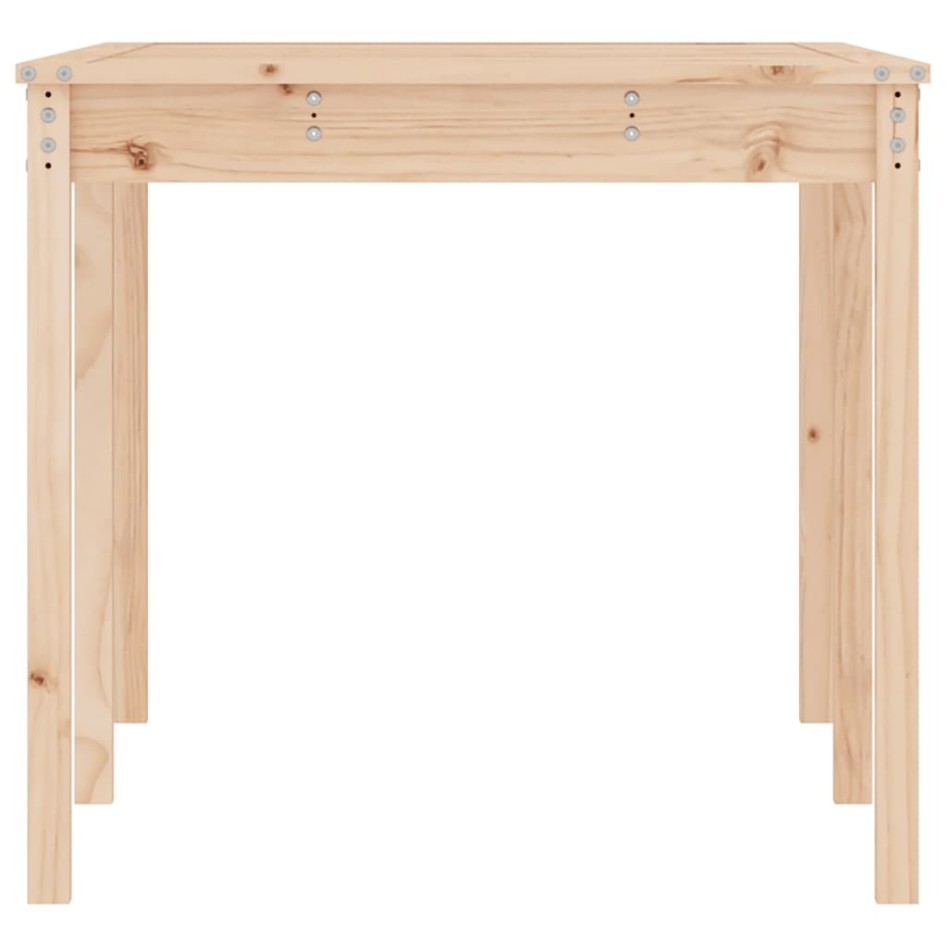 Mesa de jardín madera maciza de pino 159,5x82,5x76