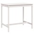 Mesa de jardín madera maciza pino blanco 121x82,5x110