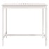Mesa de jardín madera maciza pino blanco 121x82,5x110