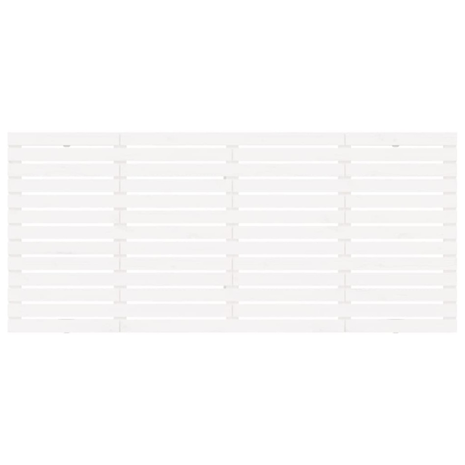 Cabecero cama de pared madera maciza pino blanco 206x3x91,5