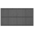 Cabecero de cama de pared madera maciza pino gris 204x3x110