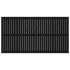 Cabecero de cama pared madera maciza pino negro 204x3x110