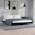 Estructura de cama madera de ingeniería negra 180x200