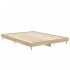 Estructura de cama madera de ingeniería roble Sonoma 135x190
