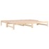 Sofá cama extraíble madera maciza de pino 2x(80x200)