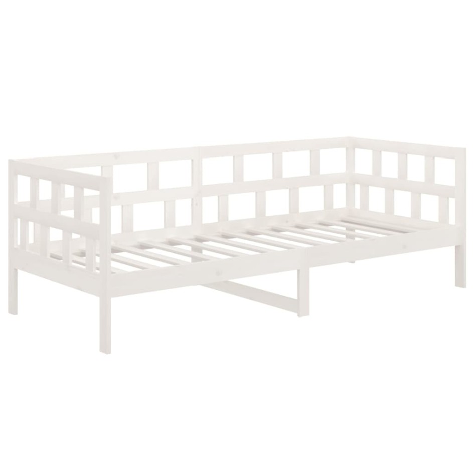 Sofá cama madera maciza de pino blanco 90x200