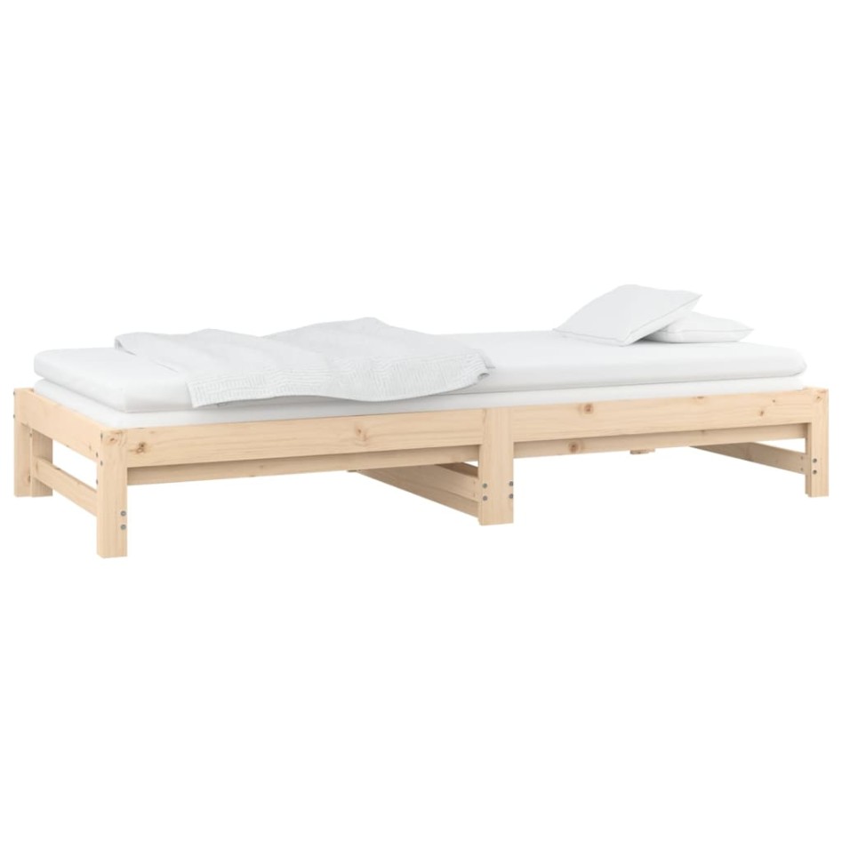 Sofá cama extraíble madera maciza de pino 2x(90x200)
