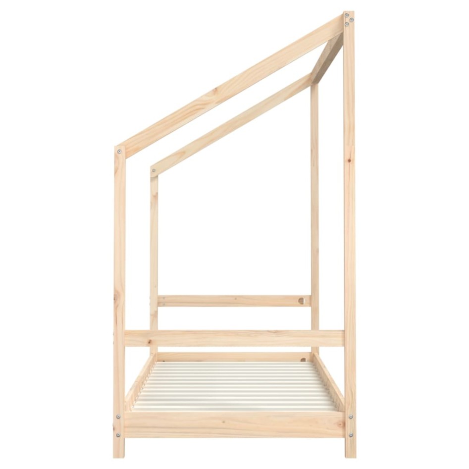 Estructura de cama para niños madera maciza de pino 80x200