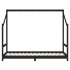 Estructura de cama para niños madera de pino negro 90x190