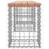 Banco jardín diseño gaviones madera abeto Douglas 203x31x42
