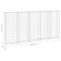 Muro de gaviones con cubiertas acero galvanizado 300x30x150