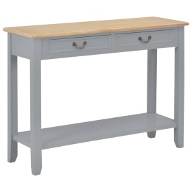 Mesa consola de madera gris 110x35x80