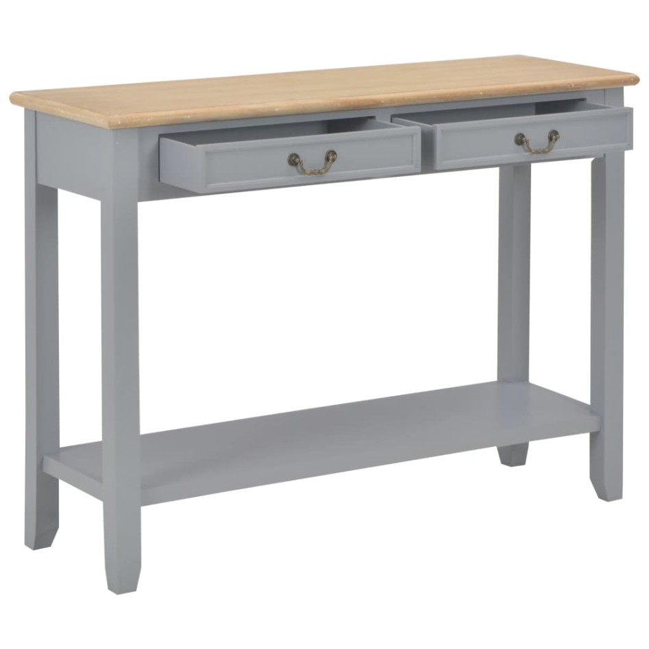 Mesa consola de madera gris 110x35x80