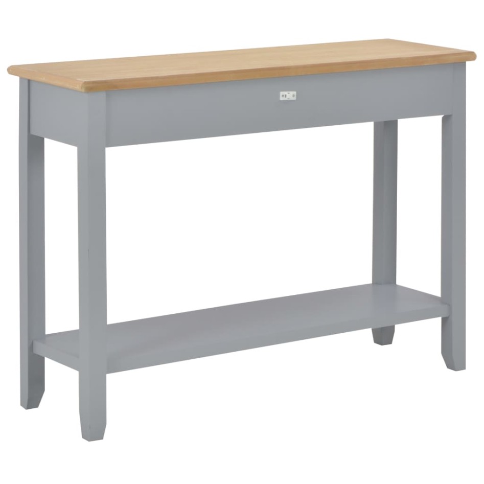 Mesa consola de madera gris 110x35x80